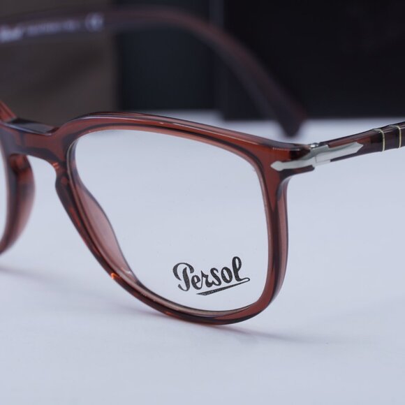 Persol PO3240V 1104 Square Eyeglasses 52mm – Bordeaux Smoke - Picture 6 of 10